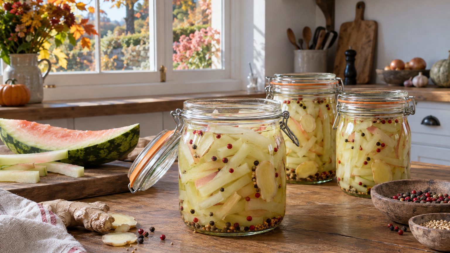 Oubliez les cornichons en septembre : ce que les cuisinières du Sud font avec le blanc de leurs pastèques vide les bocaux ...