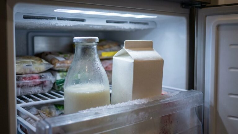 Peut-on congeler le lait ? méthode, durée et décongélation