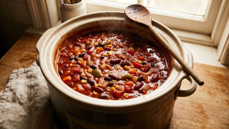 « Vide-la tout de suite » : ce détail dans la mijoteuse de mon chili végétarien a alarmé une amie diététicienne juste avan...