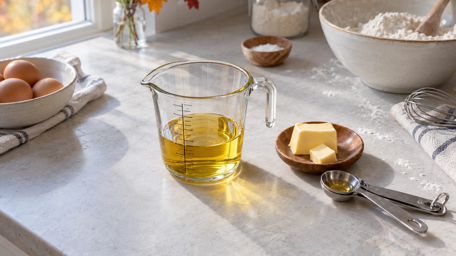 120 g de beurre en huile : combien de ml ?