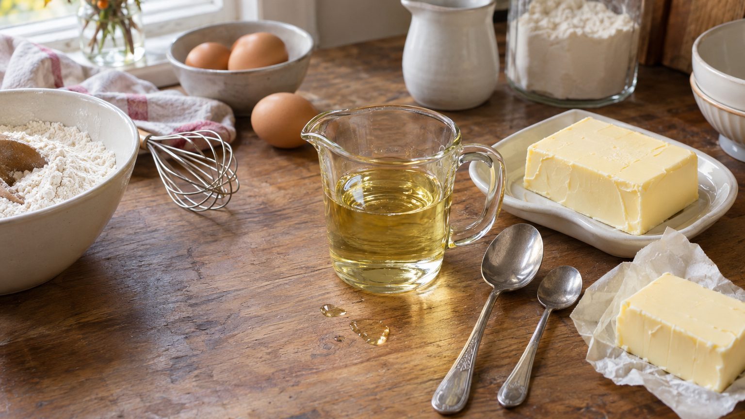 60 g de beurre en huile : combien de ml ?
