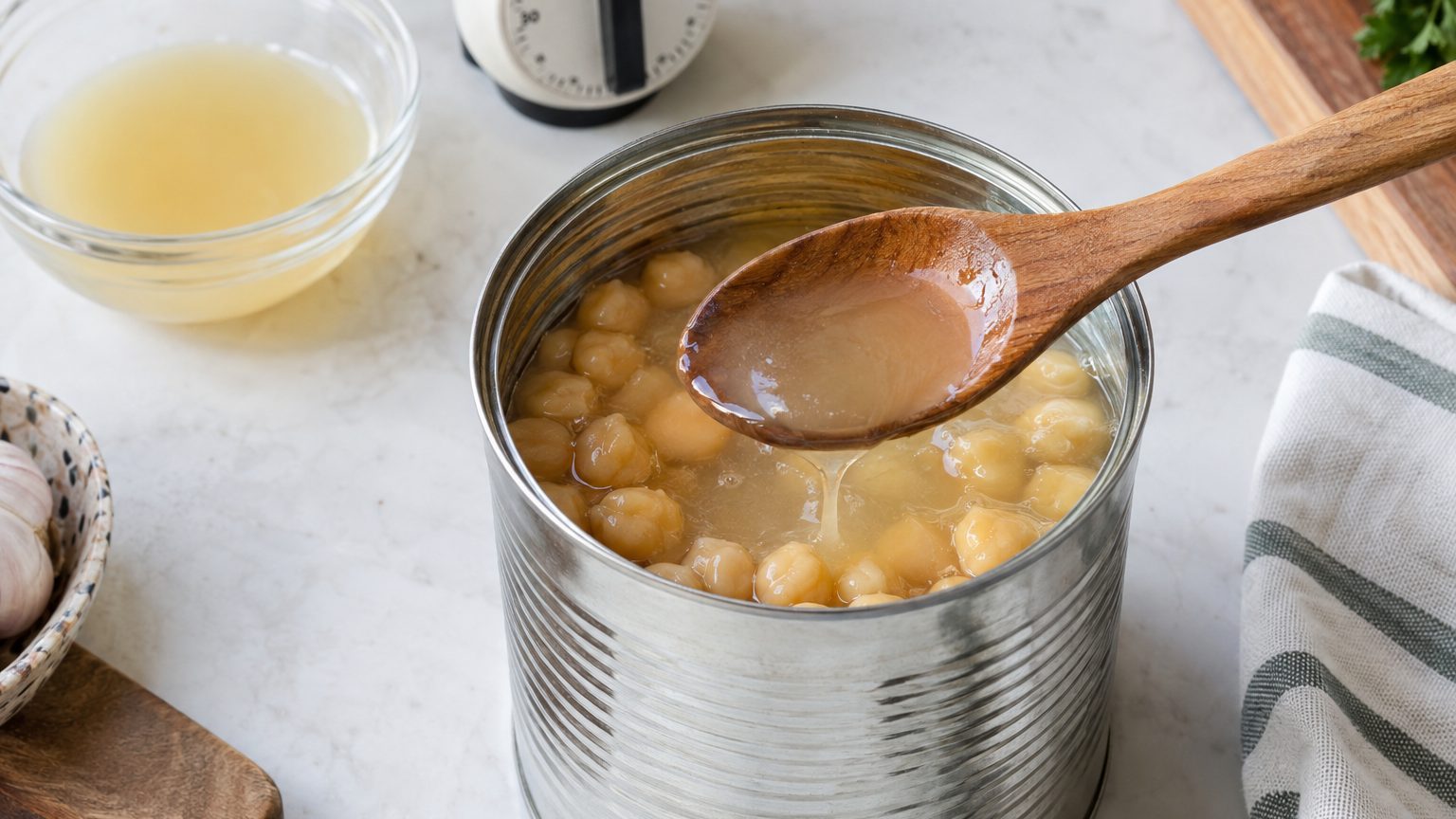 Aquafaba liquide : texture normale, signes d'altération et bons réflexes