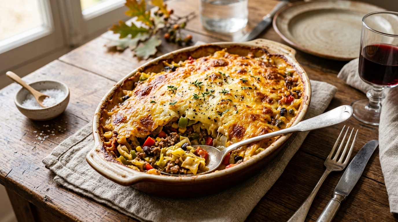 Cette incroyable fournée de chou gratiné cache sous sa croûte dorée de quoi électriser vos soirées d’automne