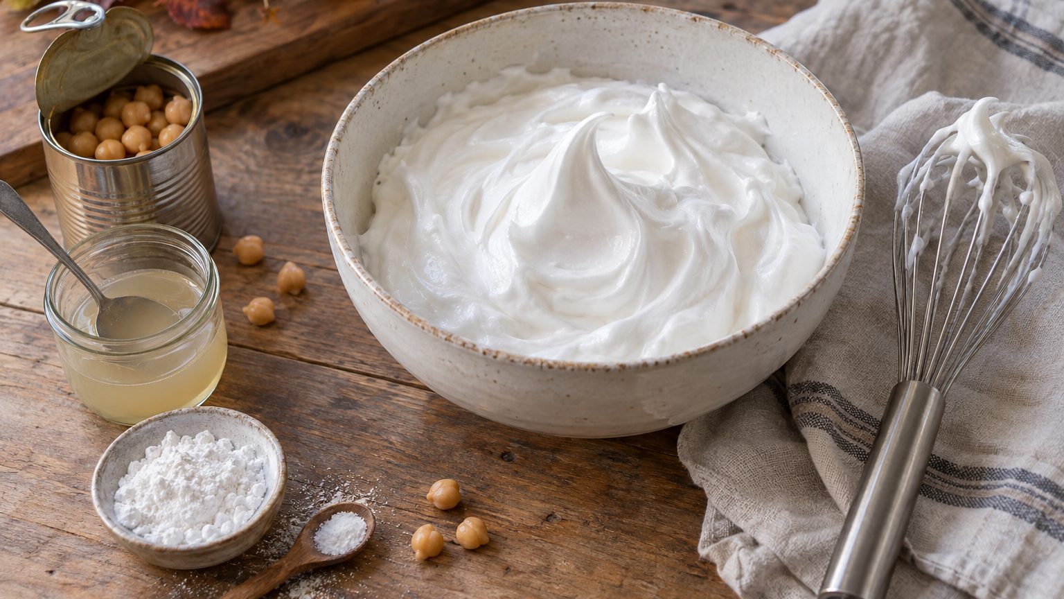 Chantilly aquafaba : la recette et les astuces pour une texture ferme et brillante