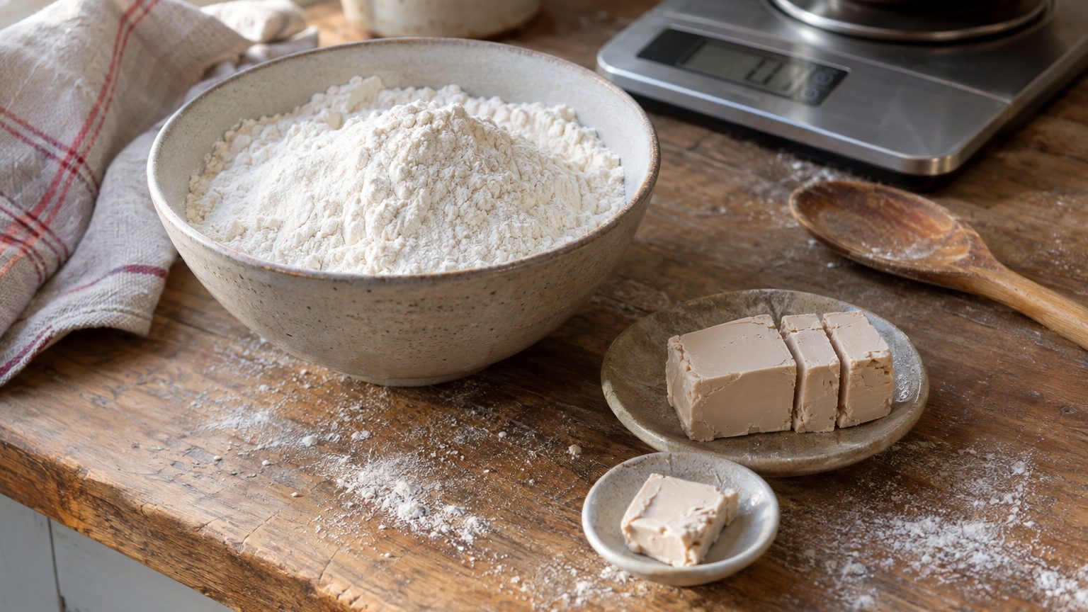 Combien de levure fraîche pour 500 g de farine à pain ?