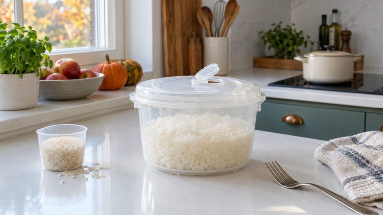 Cuiseur à riz Tupperware au micro-ondes : mode d'emploi et temps