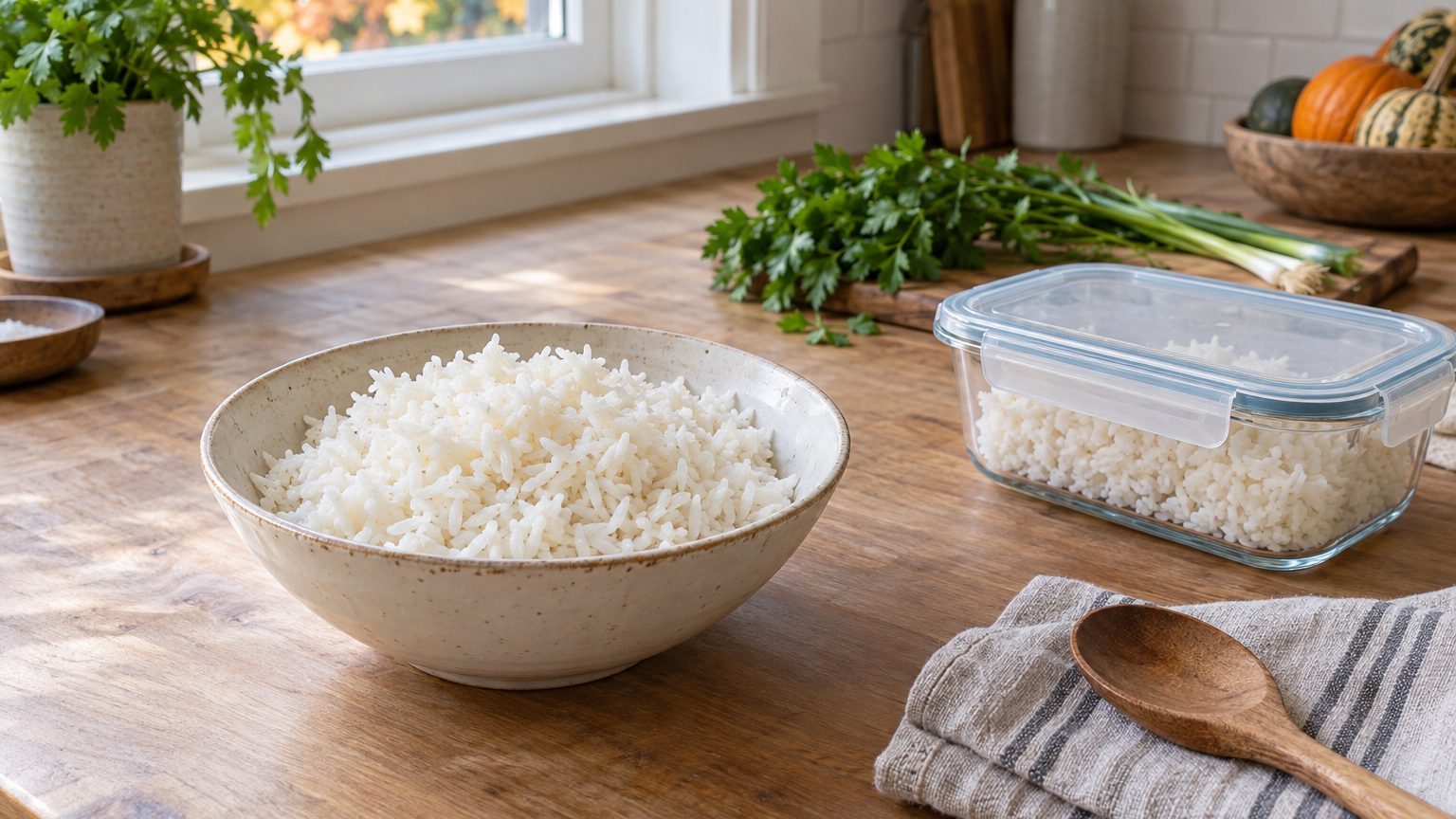 Que faire avec un reste de riz cuit ? Idées et conservation