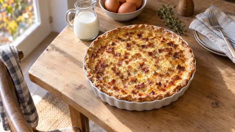 Recette de quiche sans lactose facile