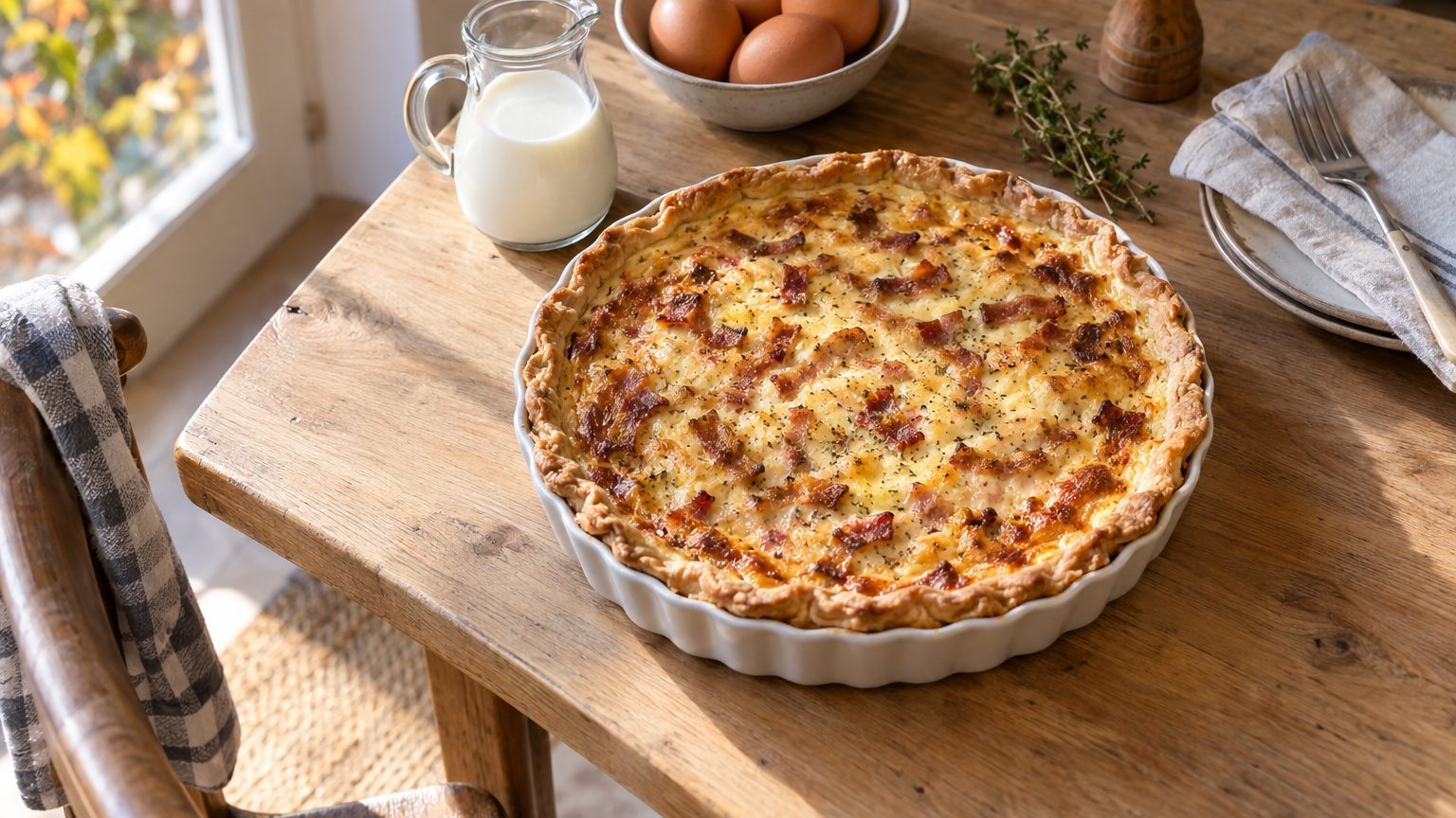 Recette de quiche sans lactose facile