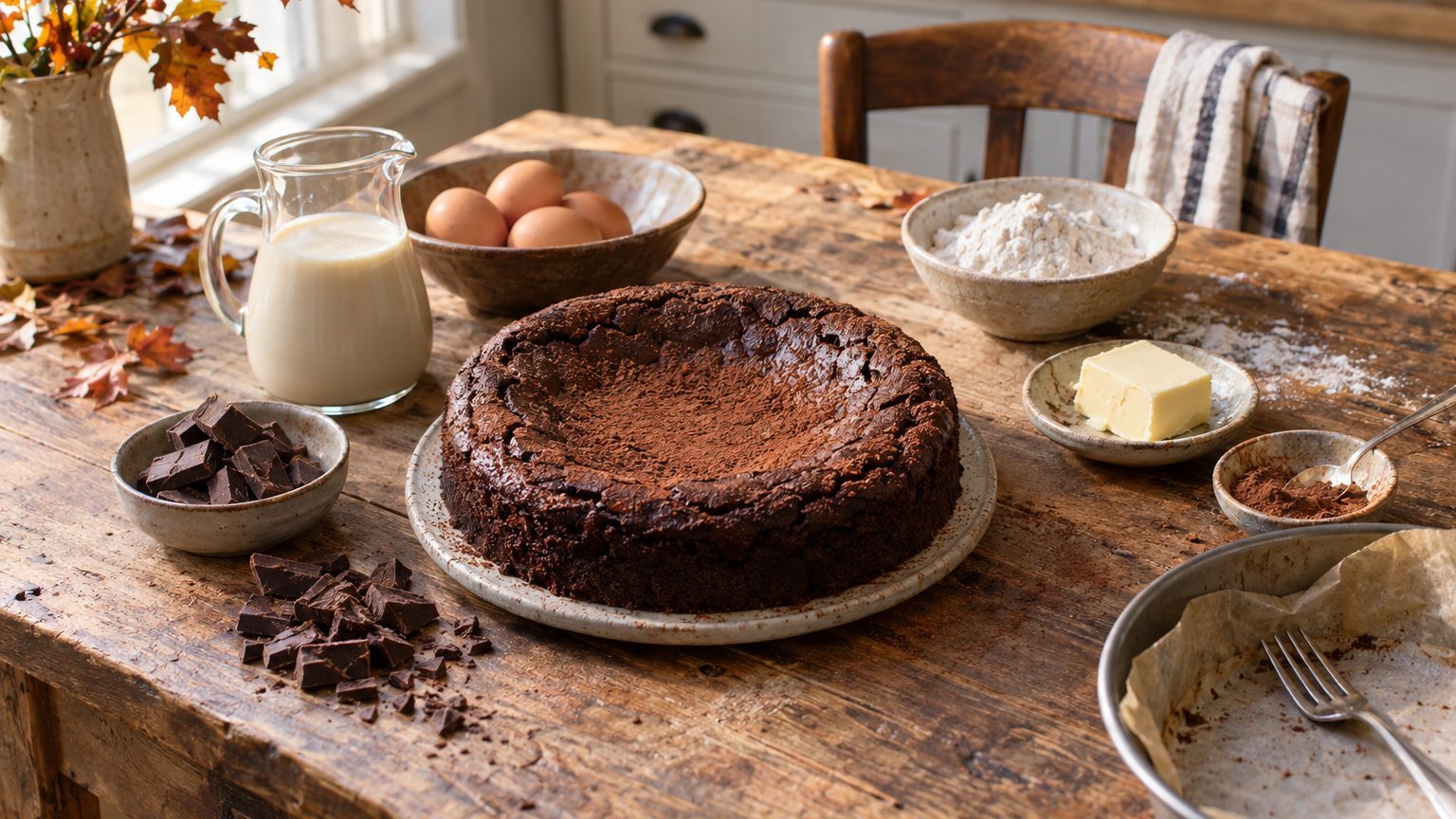 Recette gâteau au chocolat sans lactose facile