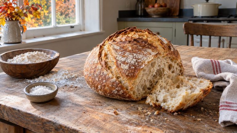 Recette pain de boulanger maison sans machine, pas à pas