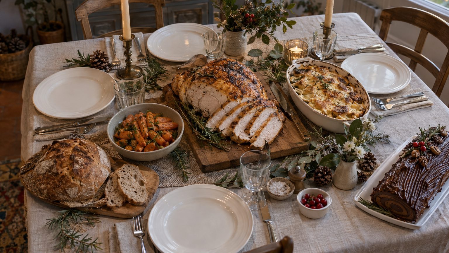Repas de Noël pas cher pour 4 personnes : budget détaillé
