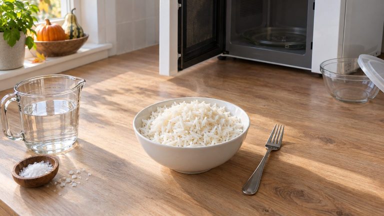 Riz au micro-ondes : temps, dose d'eau et ratés à corriger