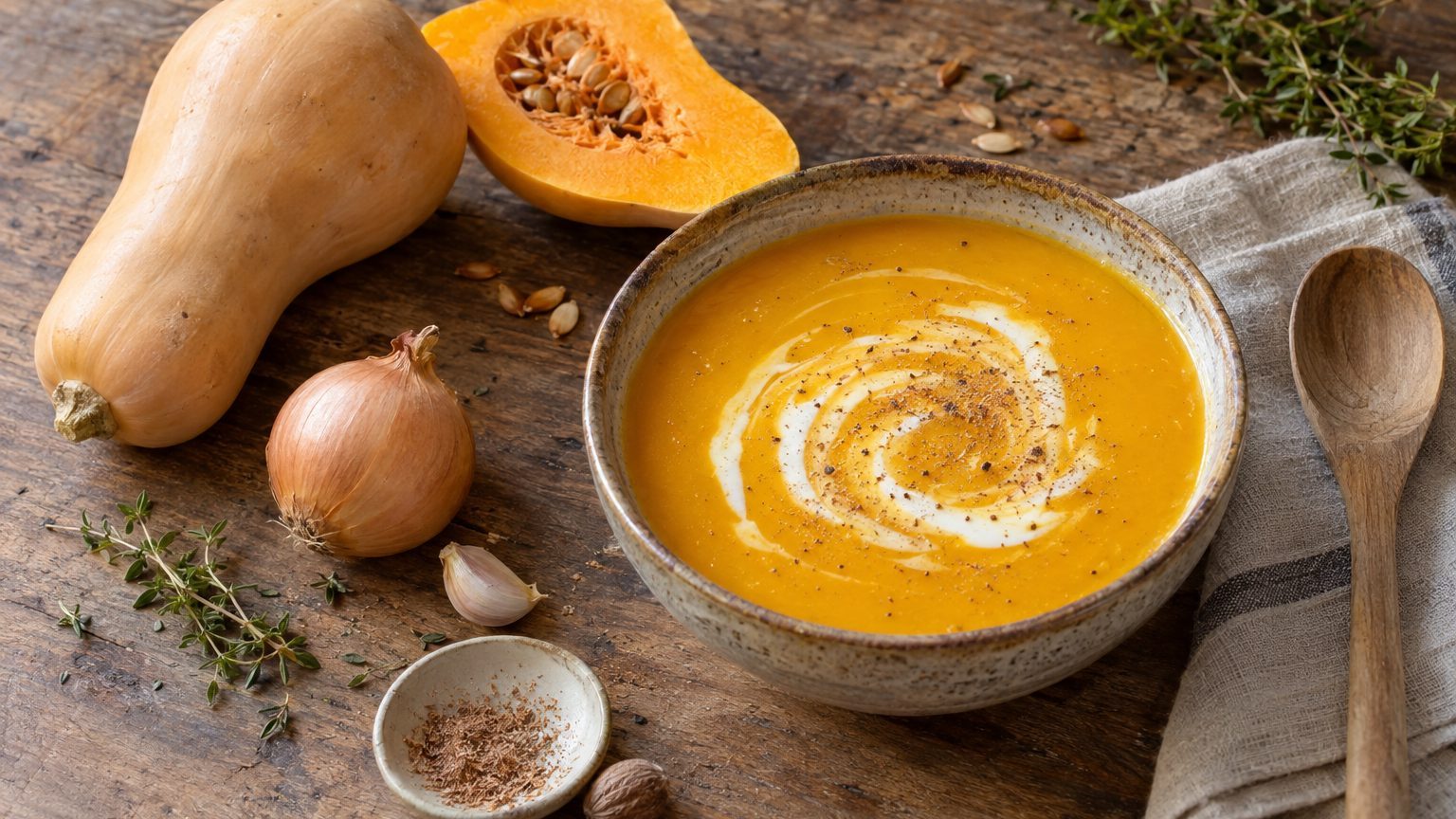 Soupe de butternut : la recette maison facile
