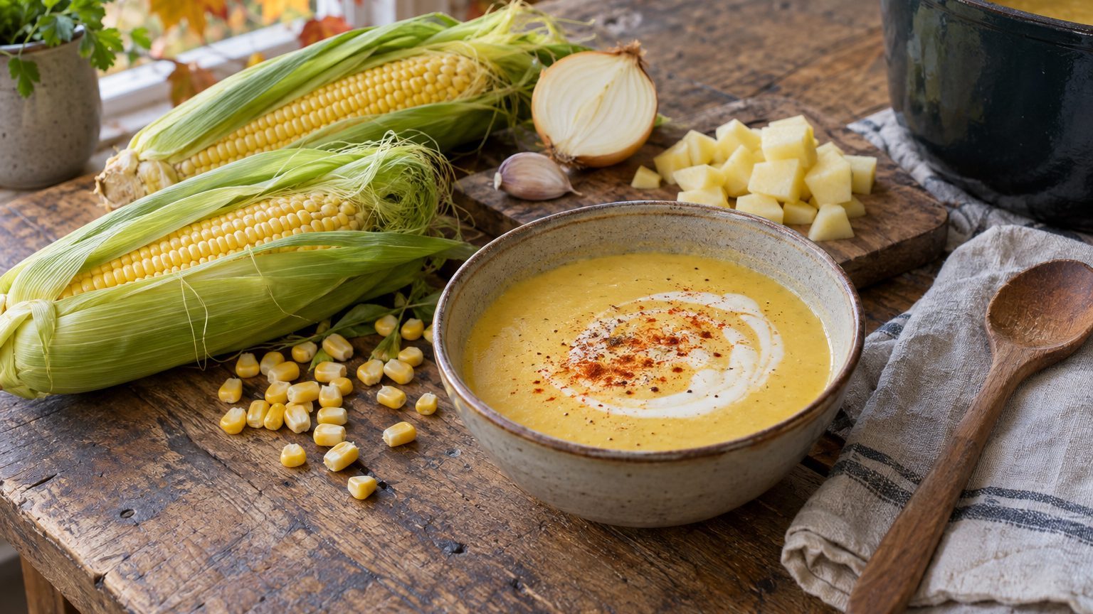 Soupe de maïs : la recette maison facile