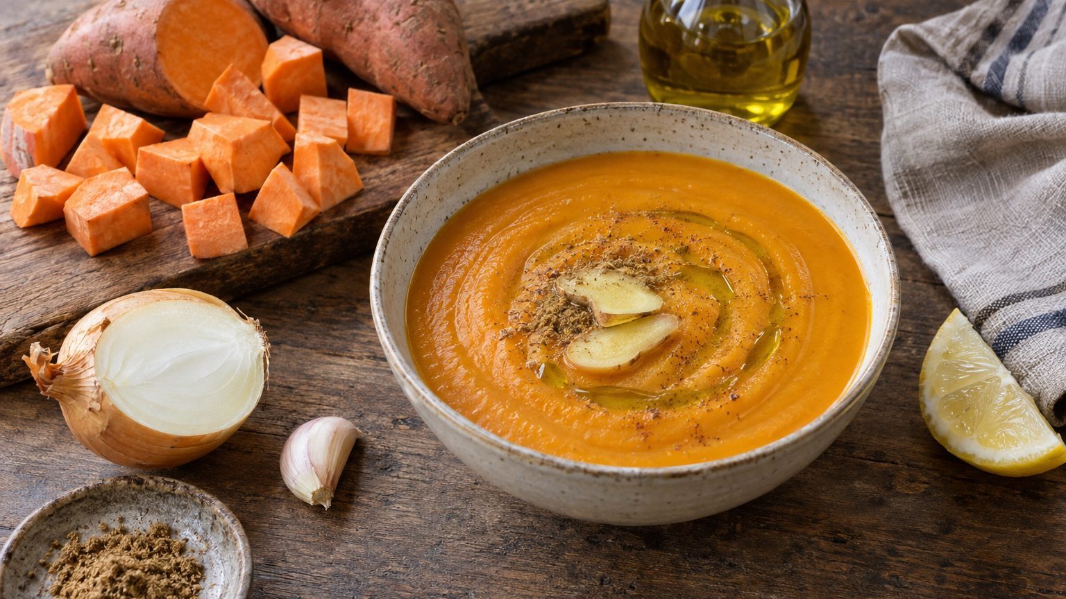 Soupe de patate douce : la recette maison facile