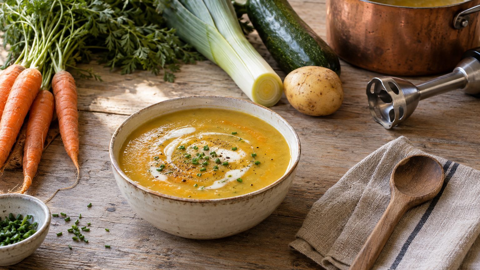 Velouté de légumes maison : la méthode pas à pas